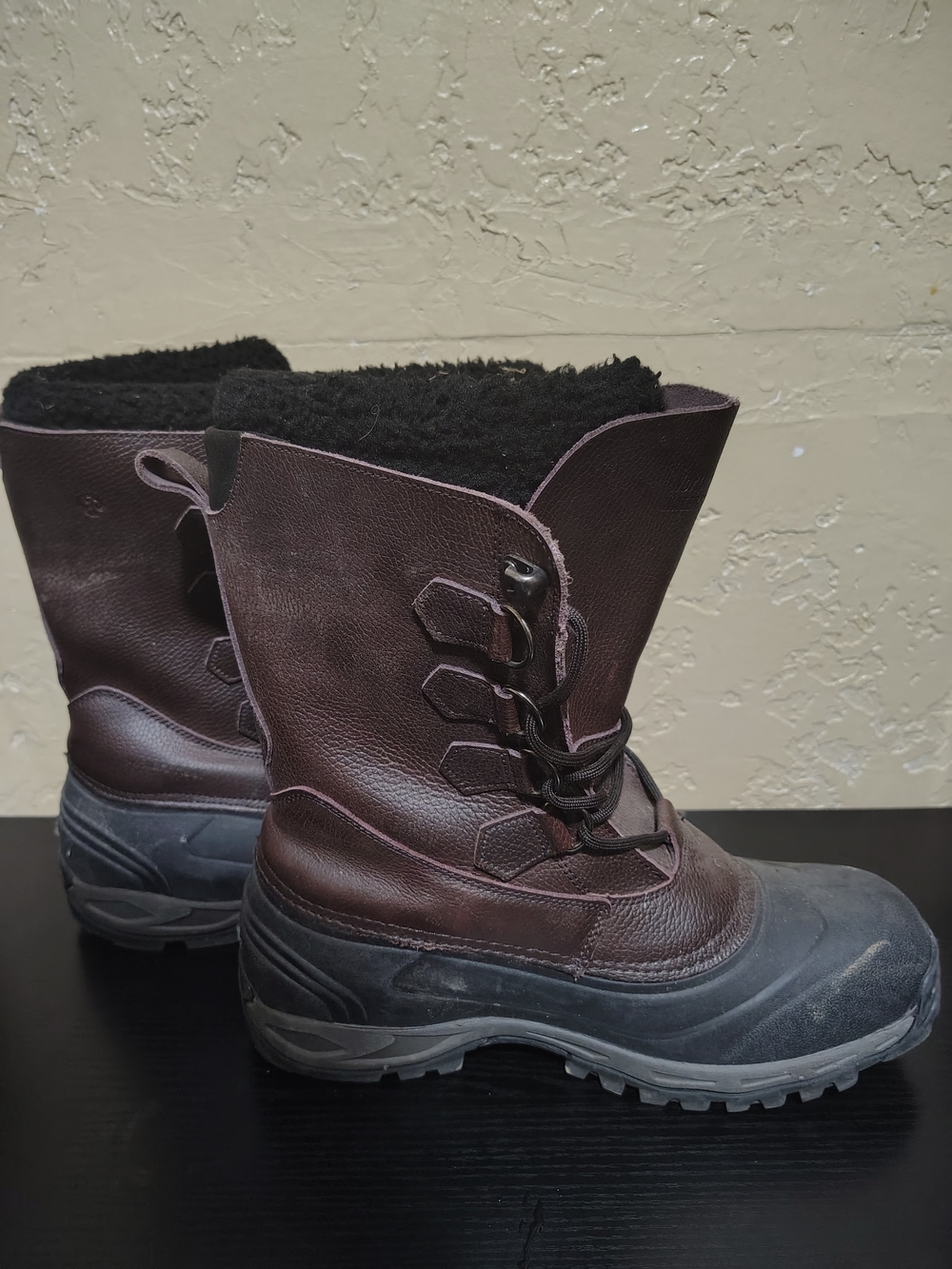 Northside Men's Dark Brown & Black Insulated Snow Boots